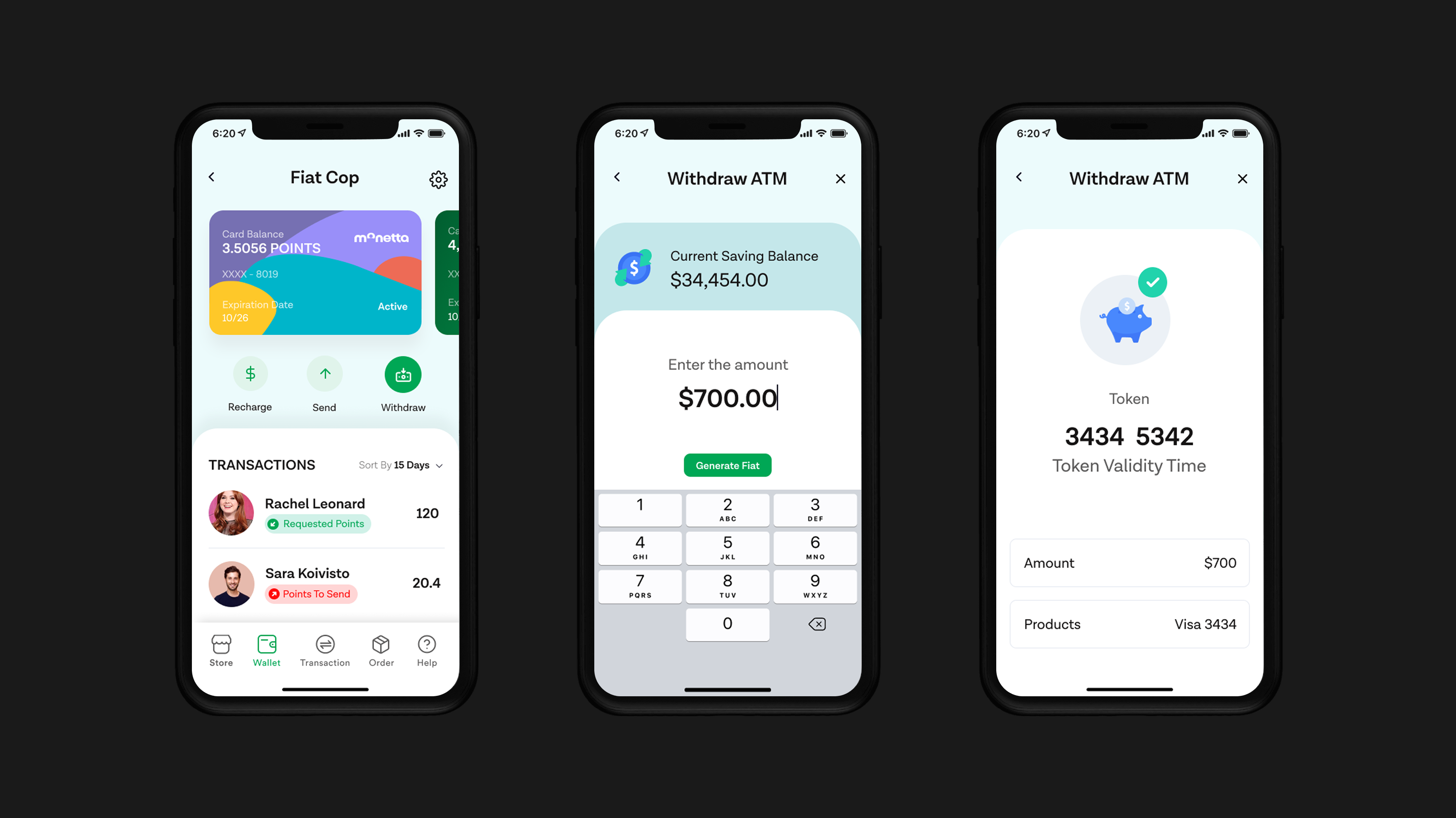 Monetta fiat wallet